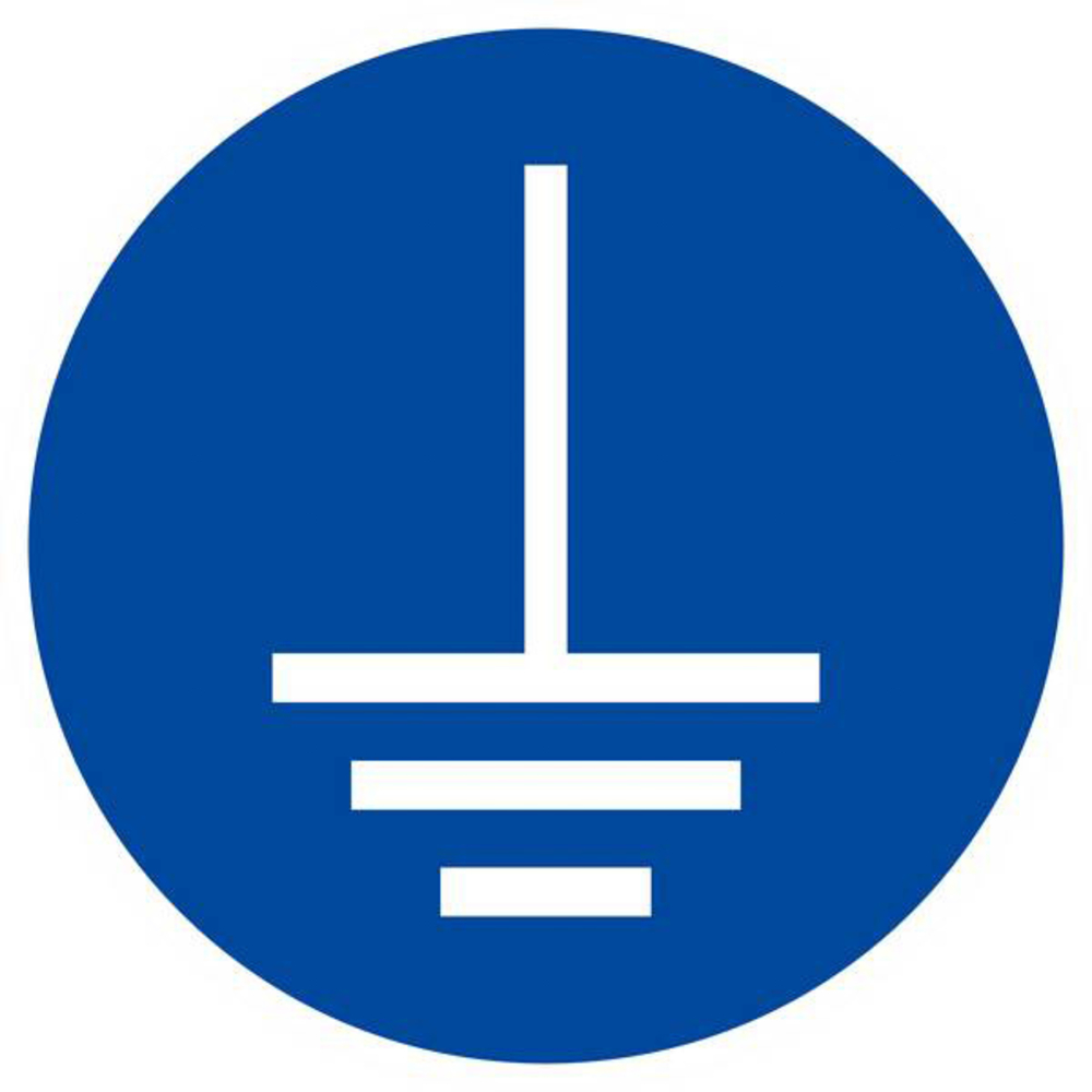 Panneau rigide MISE A LA TERRE OBLIGATOIRE Ø180MM TALIAPLAST - 627589