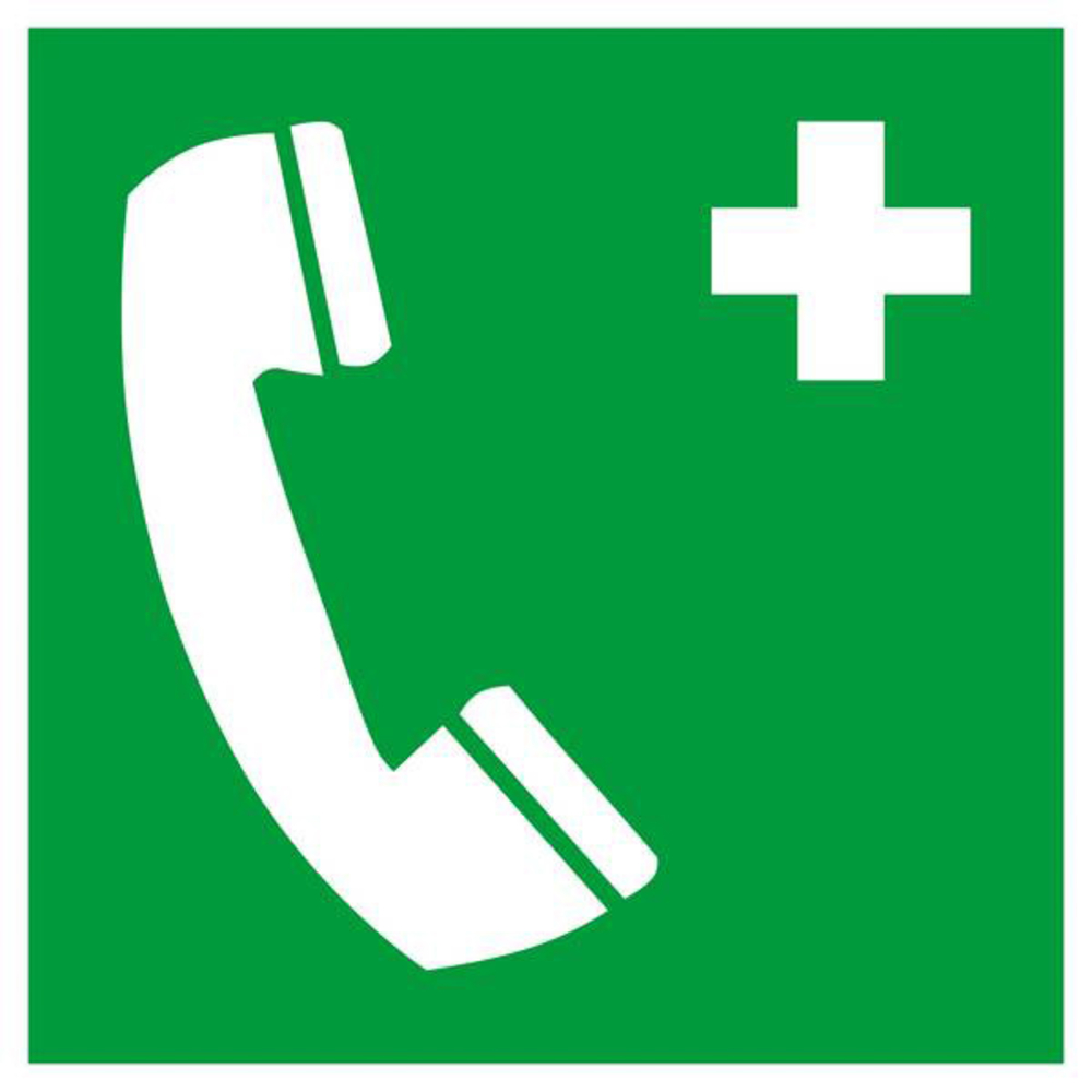 PANNEAU TELEPHONE D'URGENCE 200X200MM TALIAPLAST - 628404