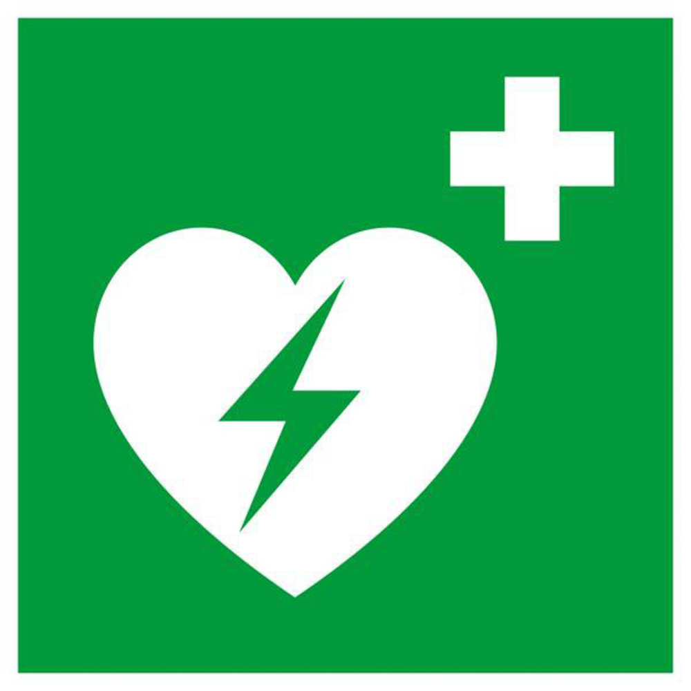 DEFIBRILLATEUR AUTOMATIQUE EXTERNE P/ LE CŒUR 200x200mm TALIAPLAST - 628421