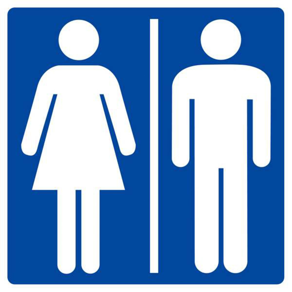 Panneau rigide TOILETTES HOMMES/FEMMES 200X200MM TALIAPLAST - 628619