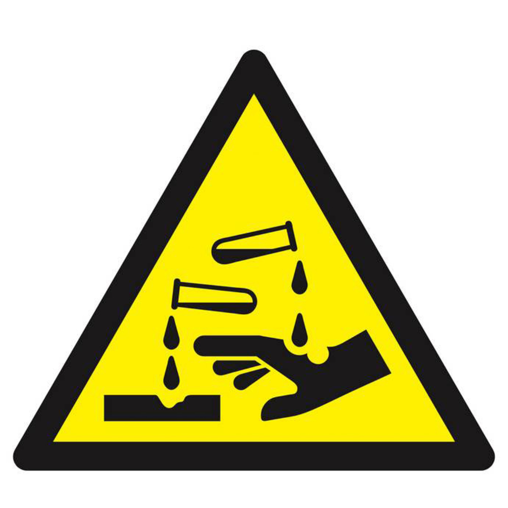 Panneau rigide DANGER, SUBSTANCES CORROSIVES 300X300X300MM TALIAPLAST - 629307