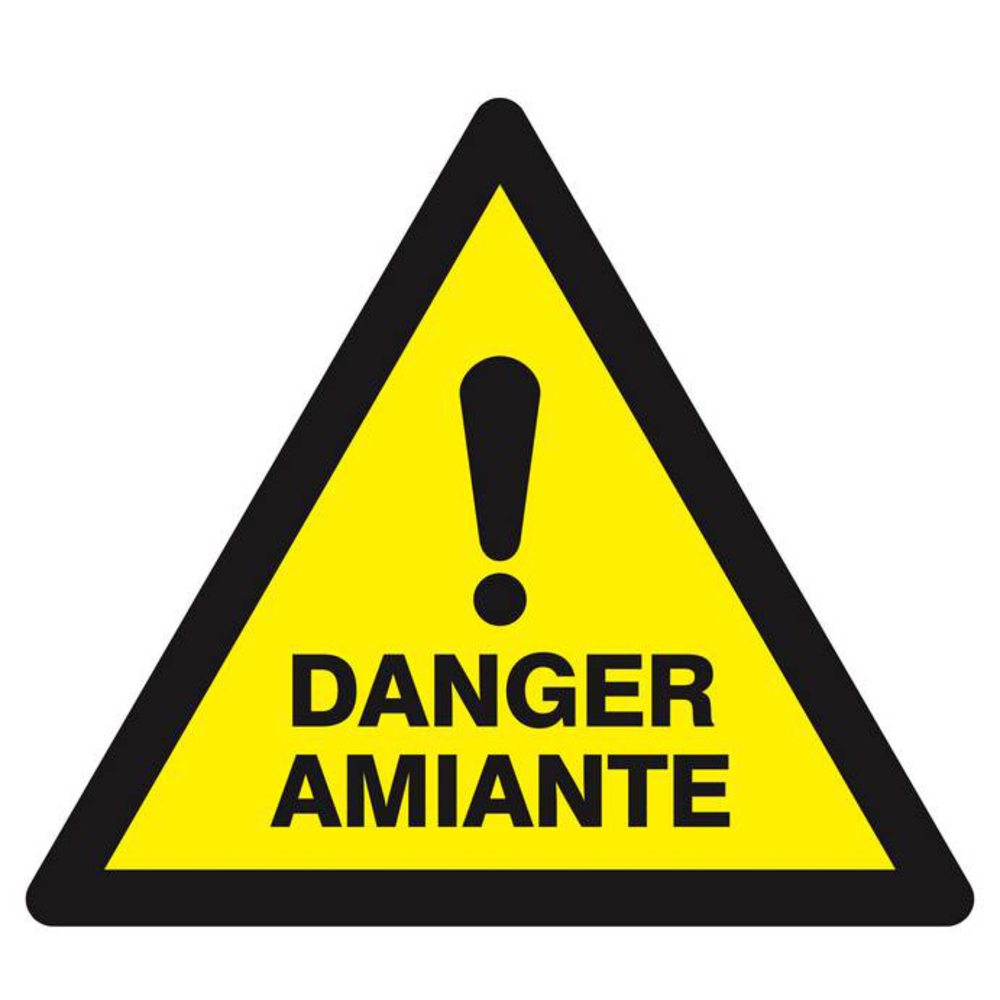 Panneau rigide DANGER AMIANTE 300X300X300MM TALIAPLAST - 629309