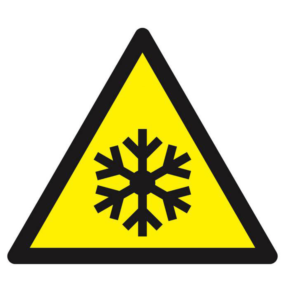 Panneau rigide DANGER, BASSES TEMPERATURES COND° DE GEL 300X300X300mm TALIAPLAST - 629315