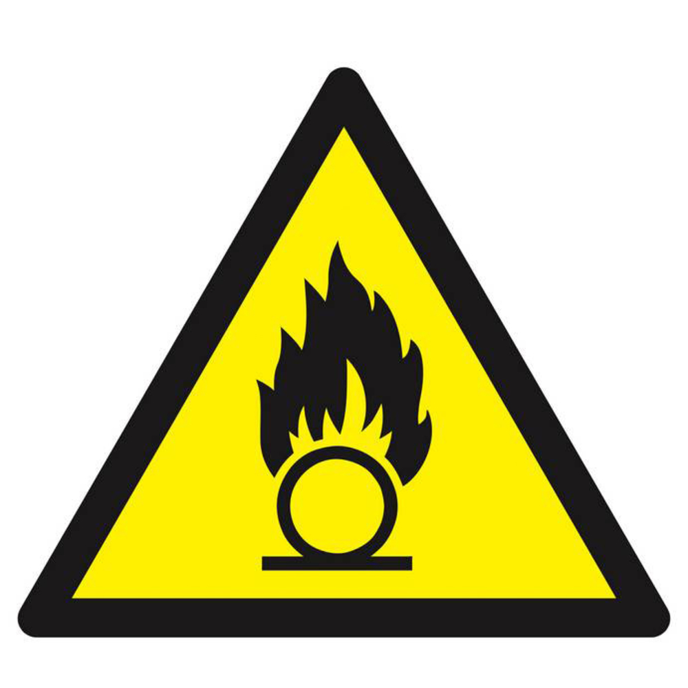 Panneau rigide DANGER, SUBSTANCES COMBURANTES 300X300X300MM TALIAPLAST - 629319