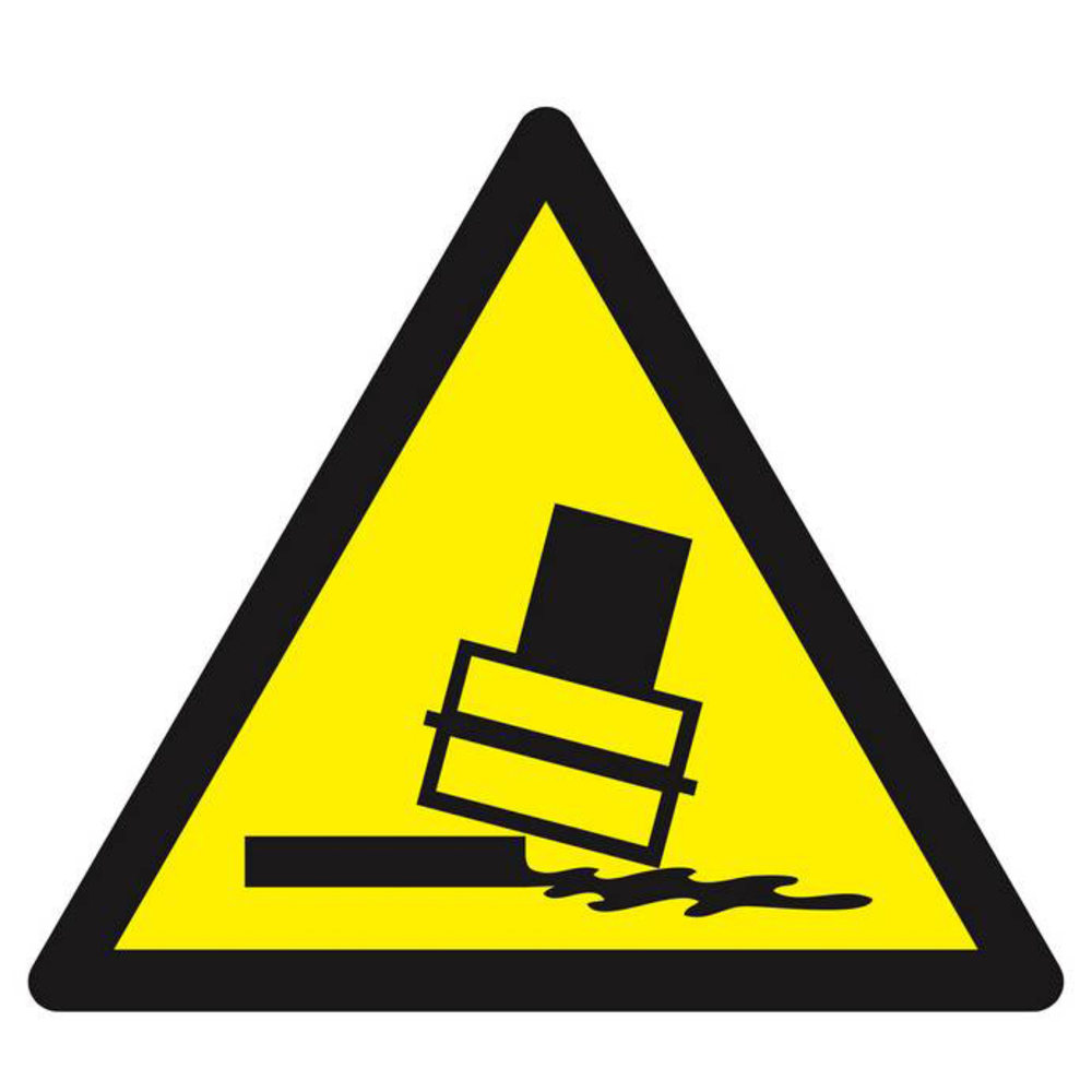 Panneau rigide DANGER RISQUE DE BASCULEMENT 300X300X300MM TALIAPLAST - 629352