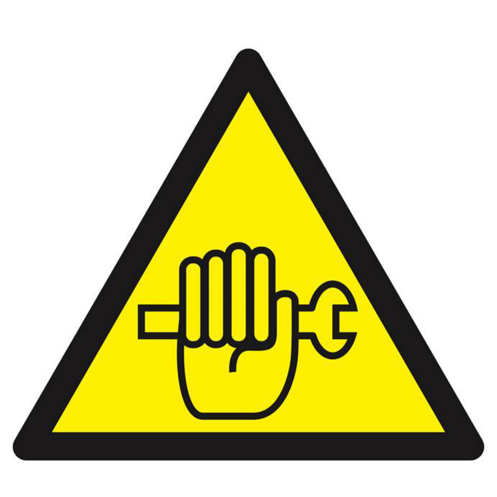 Panneau rigide DANGER TRAVAUX DE MAINTENANCE EN COURS 300X300X300MM TALIAPLAST - 629355