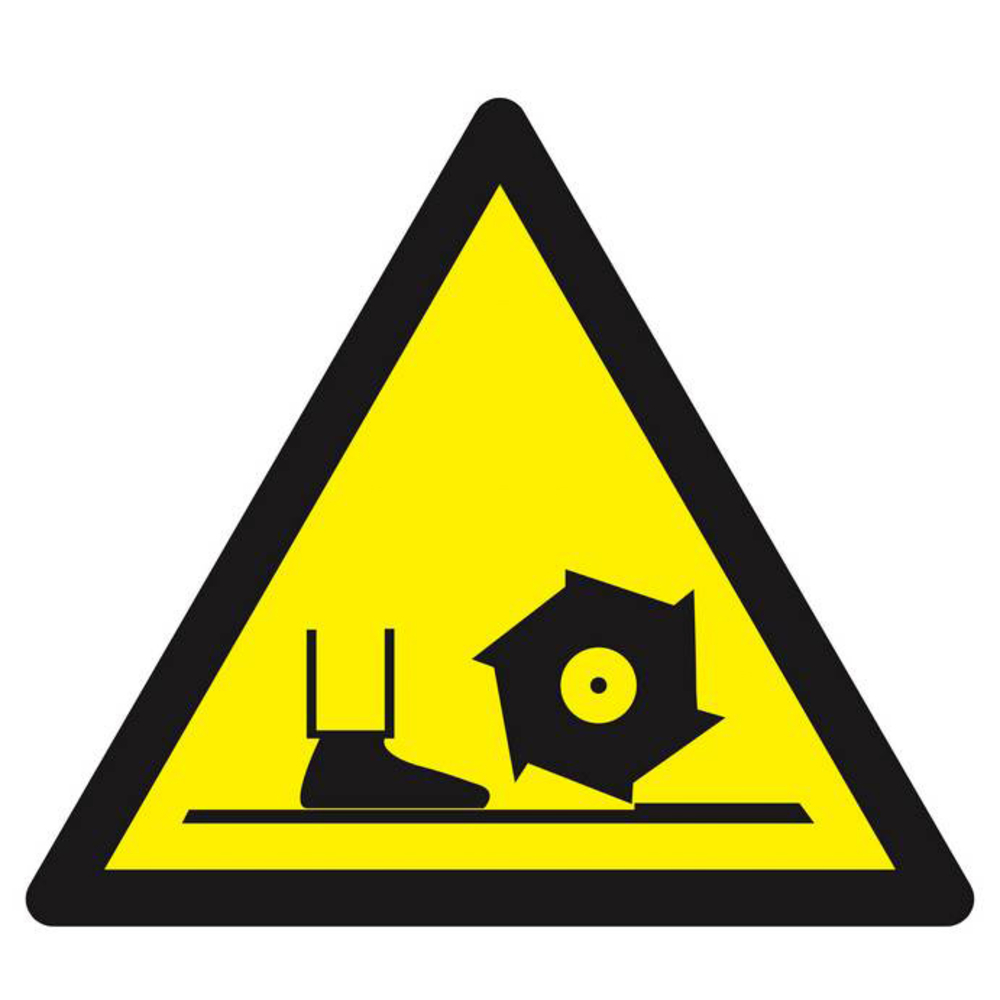 Panneau rigide DANGER BROCHE DE FRAISAGE 300X300X300MM TALIAPLAST - 629356