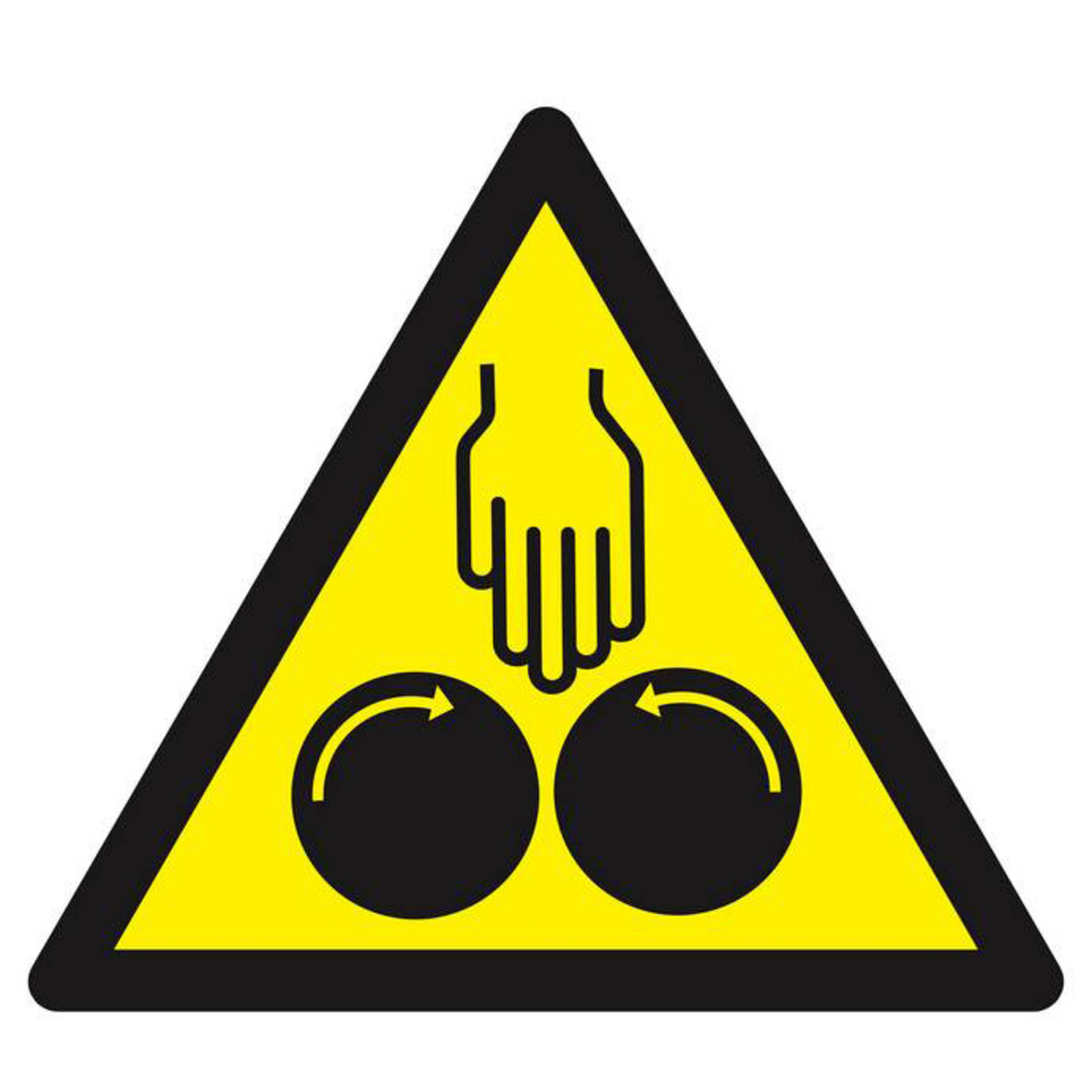 Panneau rigide DANGER D'ECRASEMENT SOUS CYLINDRE 300X300X300MM TALIAPLAST - 629359