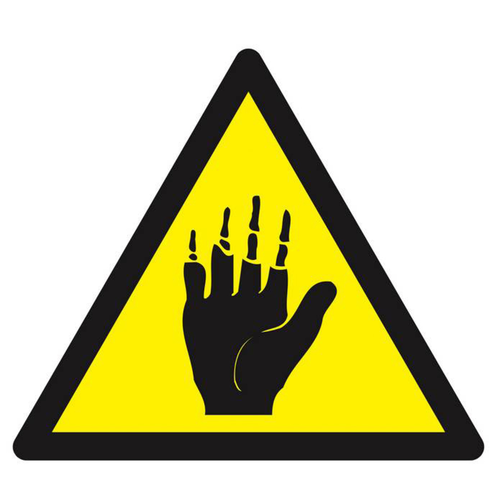 Panneau rigide DANGER PRODUIT CORROSIF POUR LES MAINS 300X300X300MM TALIAPLAST - 629361