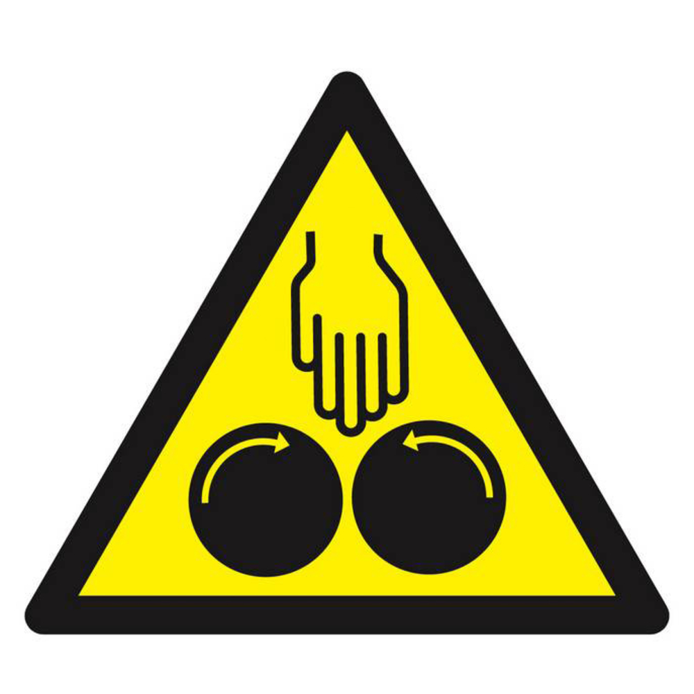 Panneau rigide DANGER D'ECRASEMENT SOUS CYLINDRE 100X100X100MM TALIAPLAST - 629905