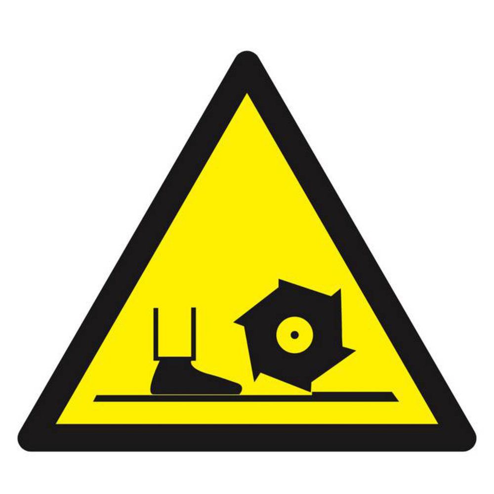 Panneau rigide DANGER BROCHE DE FRAISAGE 100X100X100MM TALIAPLAST - 629908