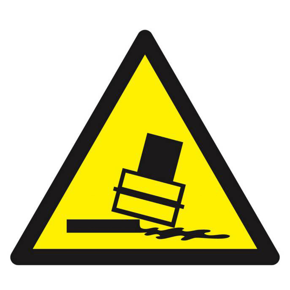 Panneau rigide DANGER RISQUE DE BASCULEMENT 100X100X100MM TALIAPLAST - 629912