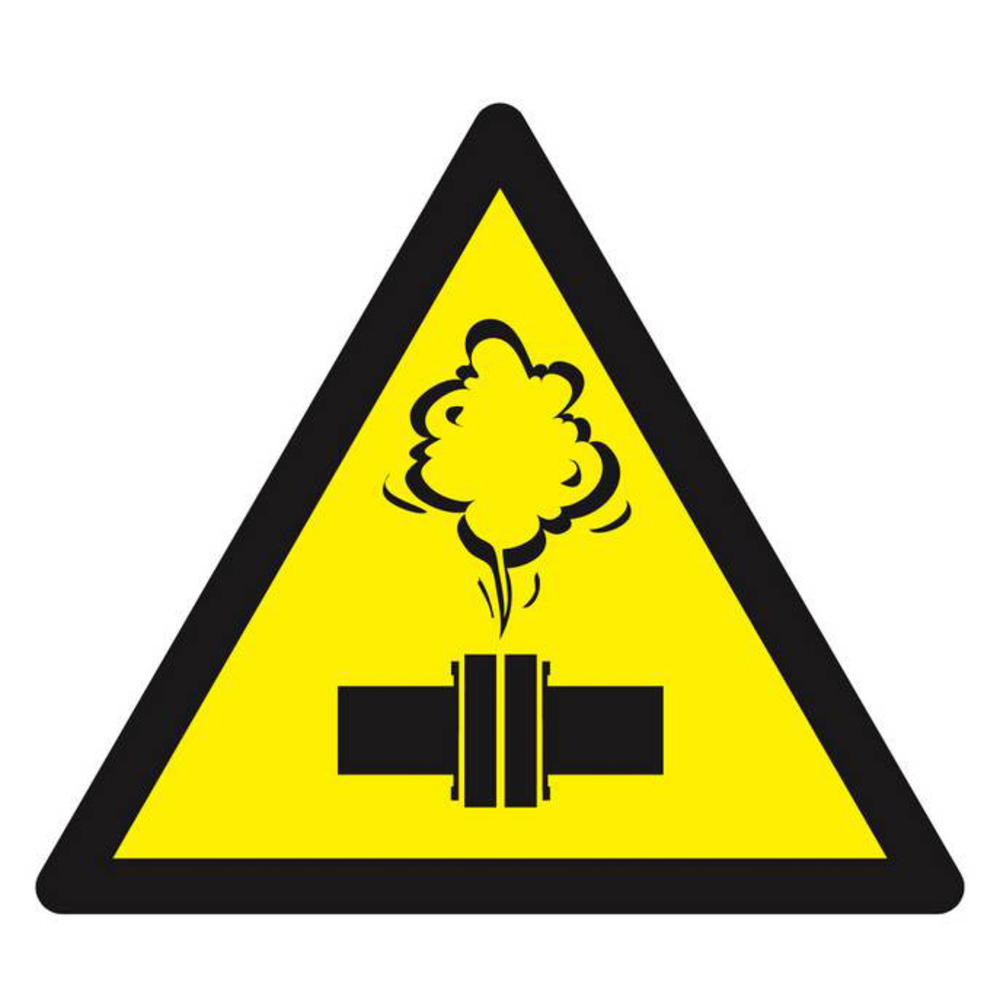 Panneau rigide DANGER VAPEUR CHAUDE 100X100X100MM TALIAPLAST - 629919