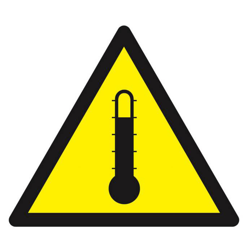 Panneau rigide DANGER HAUTE TEMPERATURE 100X100X100MM TALIAPLAST - 629923