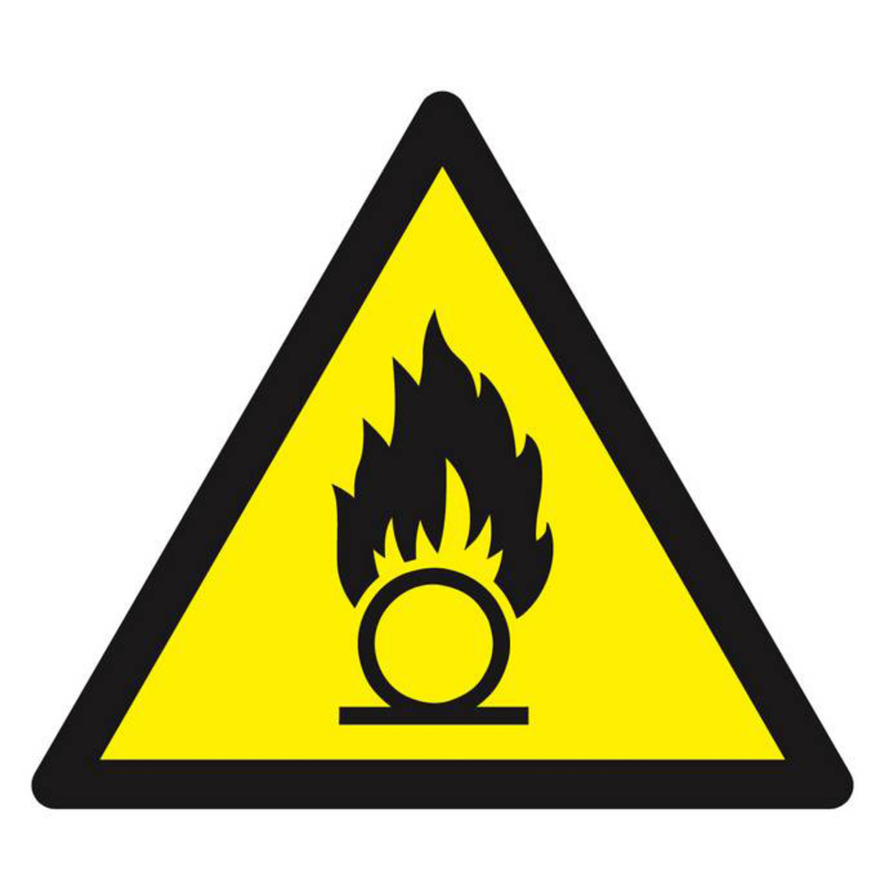 Panneau rigide DANGER, SUBSTANCES COMBURANTES 100X100X100MM TALIAPLAST - 629930