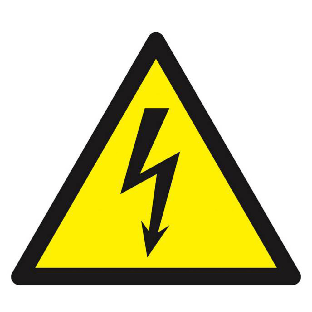 PANNEAU DANGER PS-CHOC 3mm , ÉLECTRICITÉ 100X100X100MM TALIAPLAST - 629932
