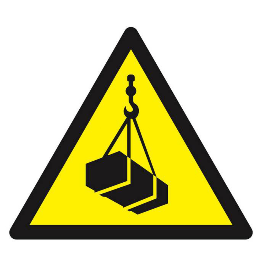 Panneau rigide DANGER, CHARGES SUSPENDUES 100X100X100MM TALIAPLAST - 629934