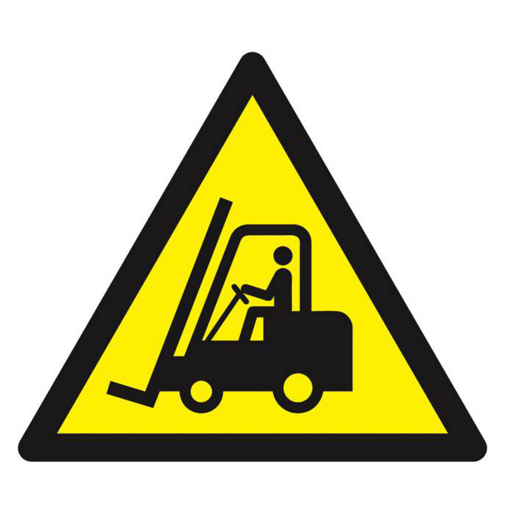 Panneau rigide DANGER, CHAR. ELEVATEURS/VEH. INDUSTRIELS 100x100x100mm TALIAPLAST - 629941