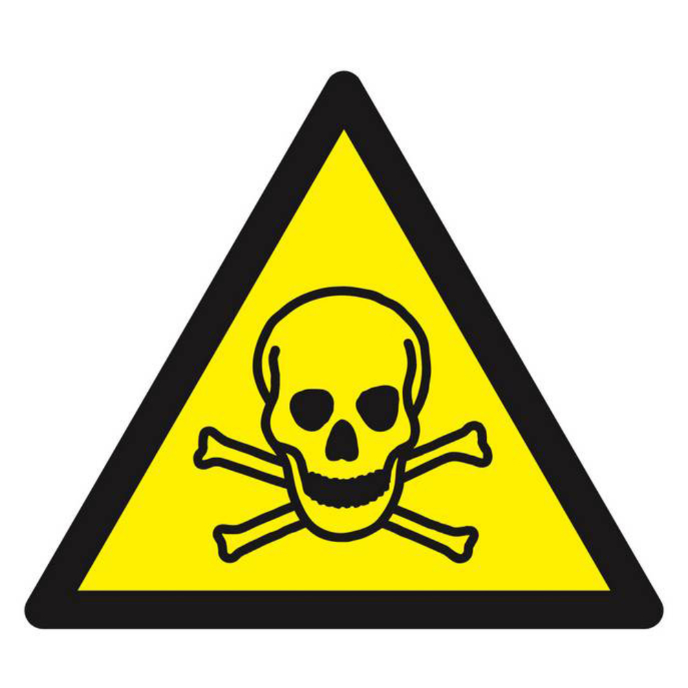 Panneau rigide DANGER, MATIERES TOXIQUES 100X100X100MM TALIAPLAST - 629945