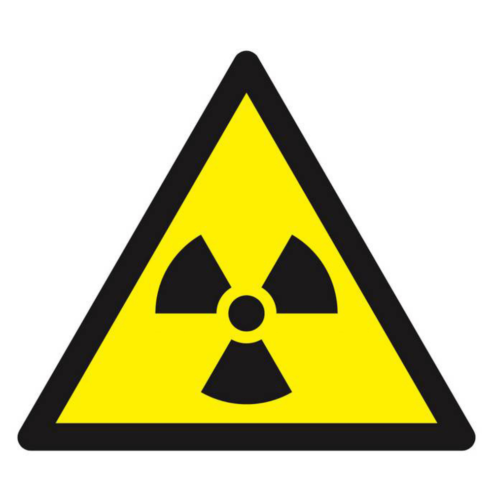 Panneau rigide DANGER MAT. RADIOACTIVES//RAD° IONISANTES 100X100X100mm TALIAPLAST - 629948