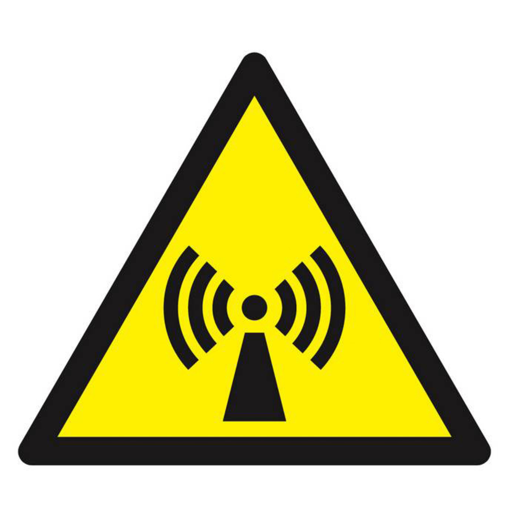 Panneau rigide DANGER, RADIATIONS NON IONISANTES 100X100X100MM TALIAPLAST - 629949