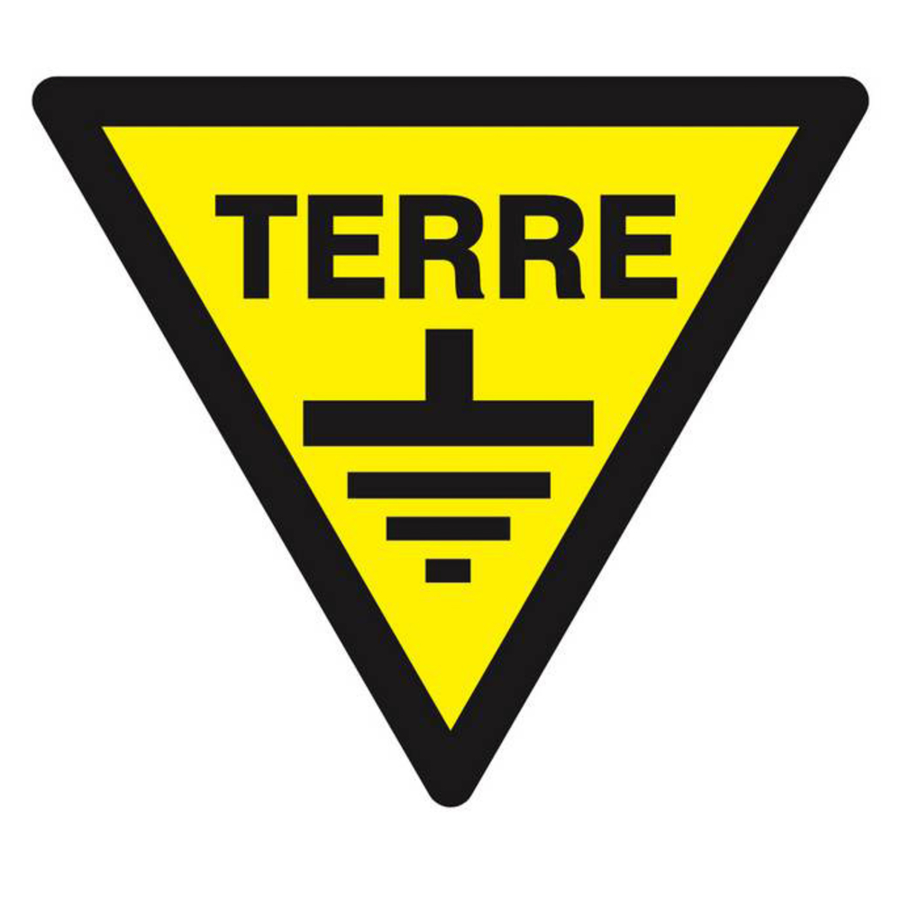 Panneau rigide DANGER TERRE 100X100X100MM TALIAPLAST - 629953