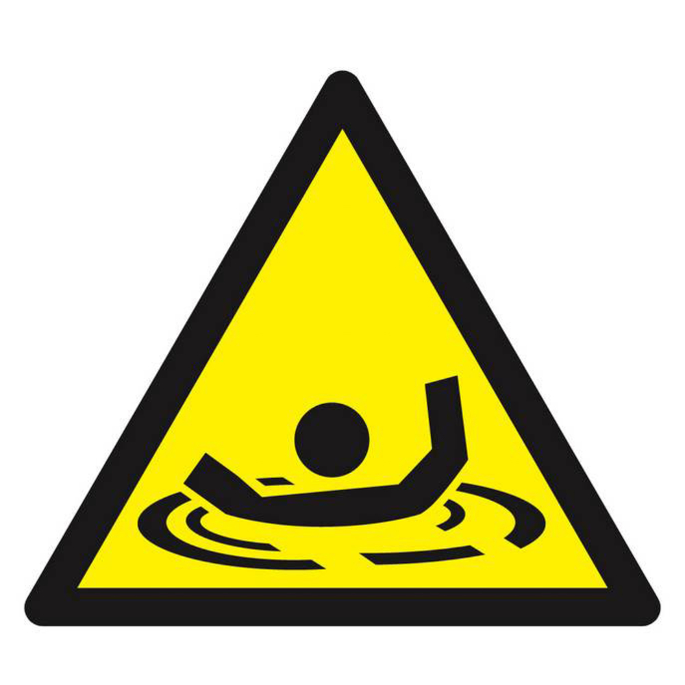 Panneau rigide DANGER RISQUE DE NOYADE 100X100X100MM TALIAPLAST - 629964