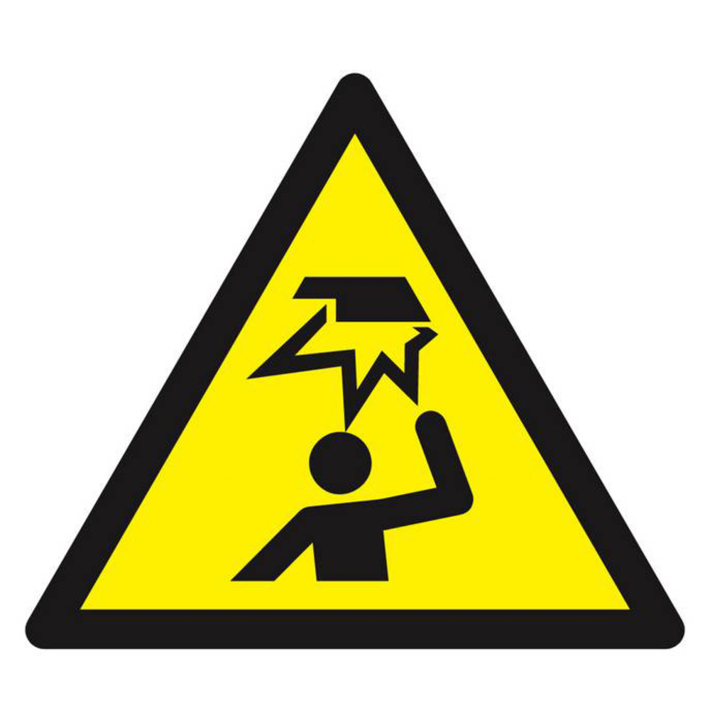 Panneau rigide DANGER, OBSTACLE EN HAUTEUR 100X100X100MM TALIAPLAST - 629969