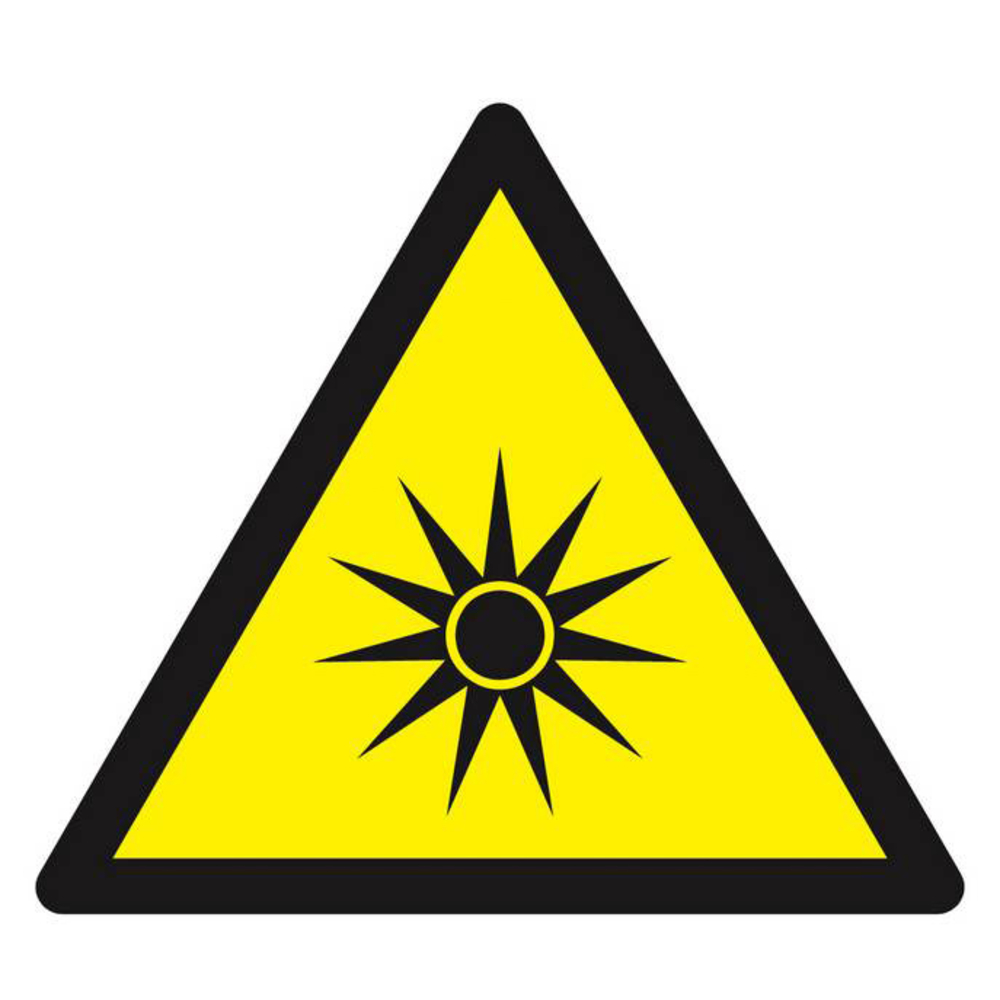 Panneau rigide DANGER, RAYONNEMENT OPTIQUE 100X100X100MM TALIAPLAST - 629970