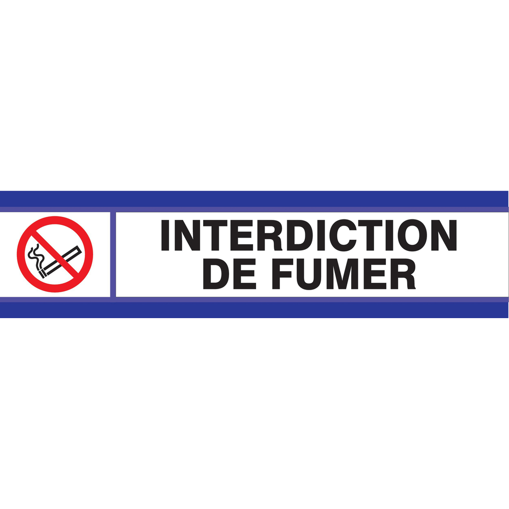 PANNEAU DEFENSE DE FUMER D-SIGN 180X45MM TALIAPLAST - 630201
