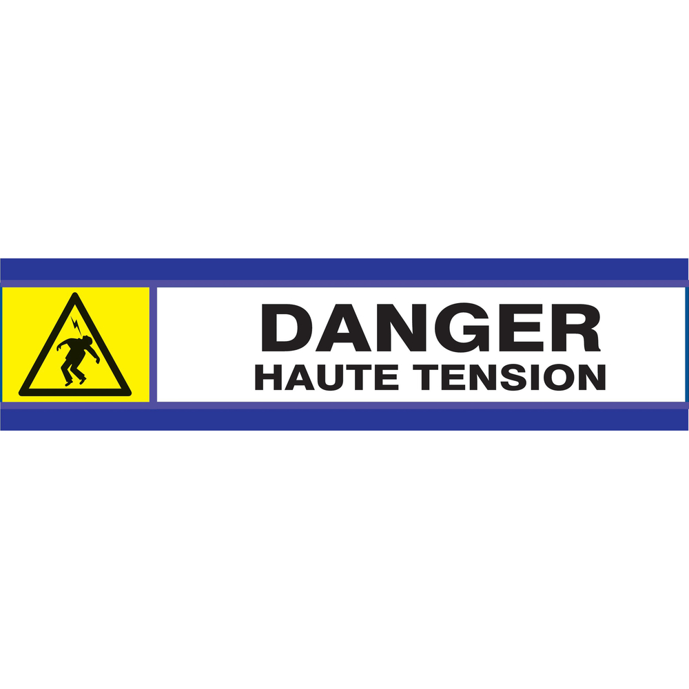 PANNEAU DANGER HAUTE TENSION D-SIGN 180X45MM TALIAPLAST - 630306
