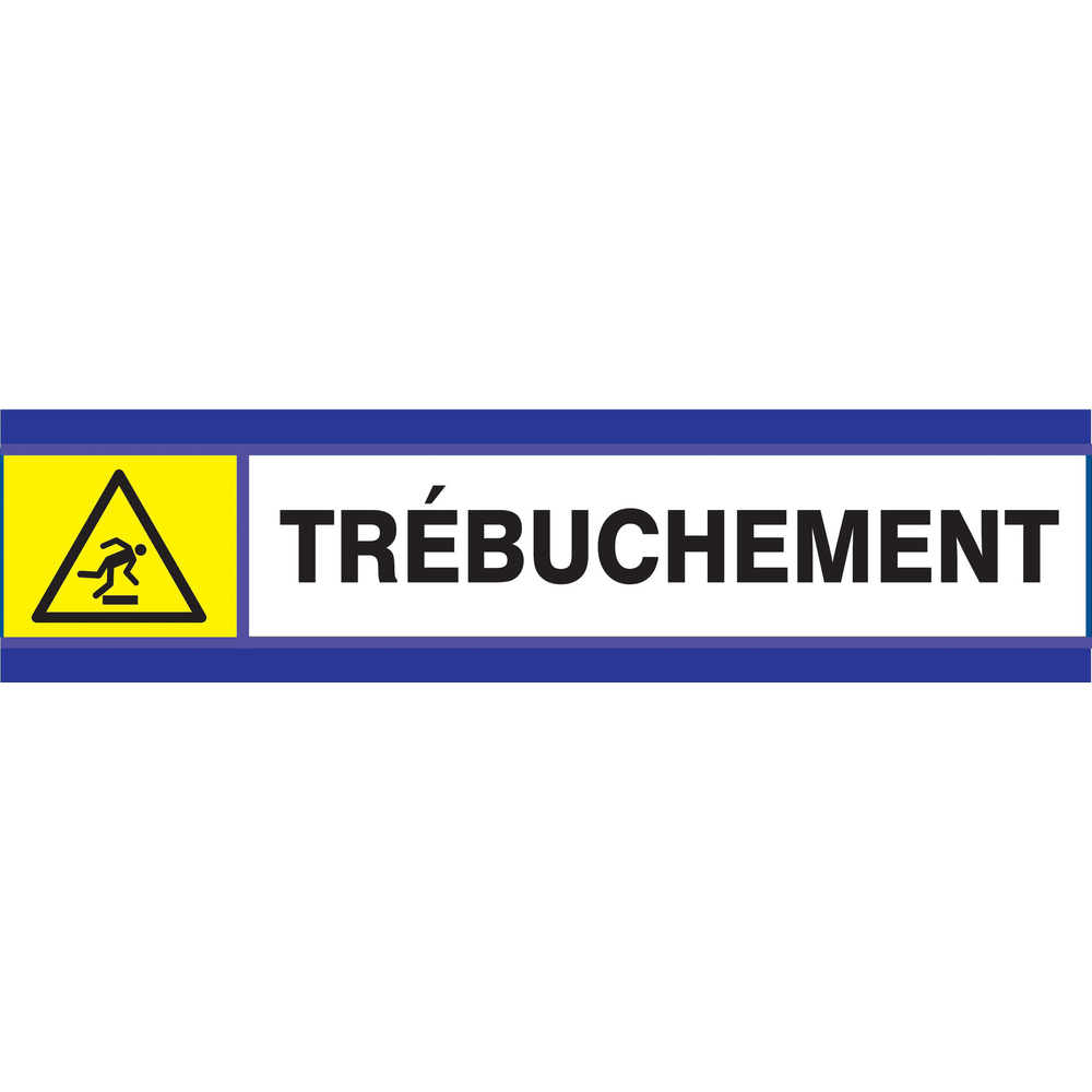 Danger risque de trebuchement d-sign 180x45mm