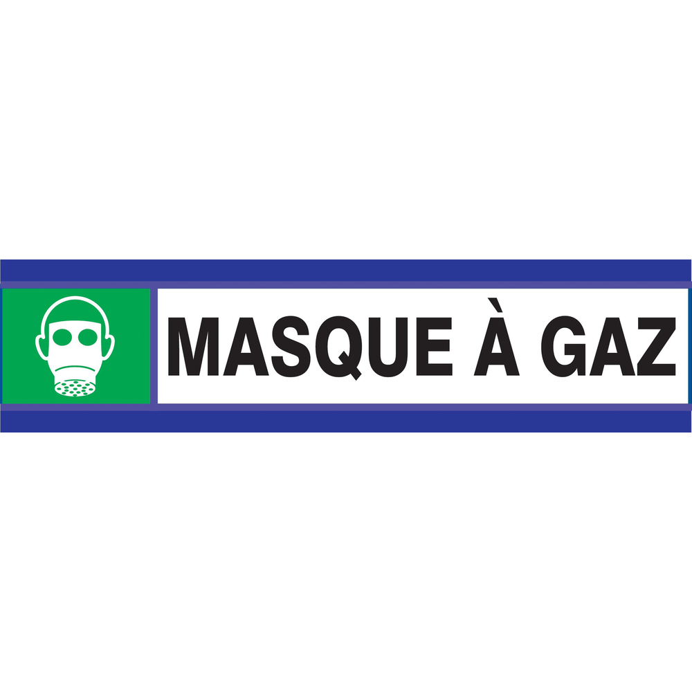 PANNEAU MASQUE A GAZ D-SIGN 180X45MM TALIAPLAST - 630405