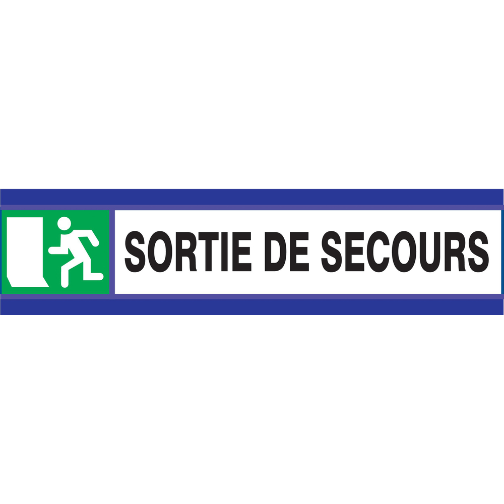 PANNEAU SORTIE DE SECOURS D-SIGN 180X45MM TALIAPLAST - 630408