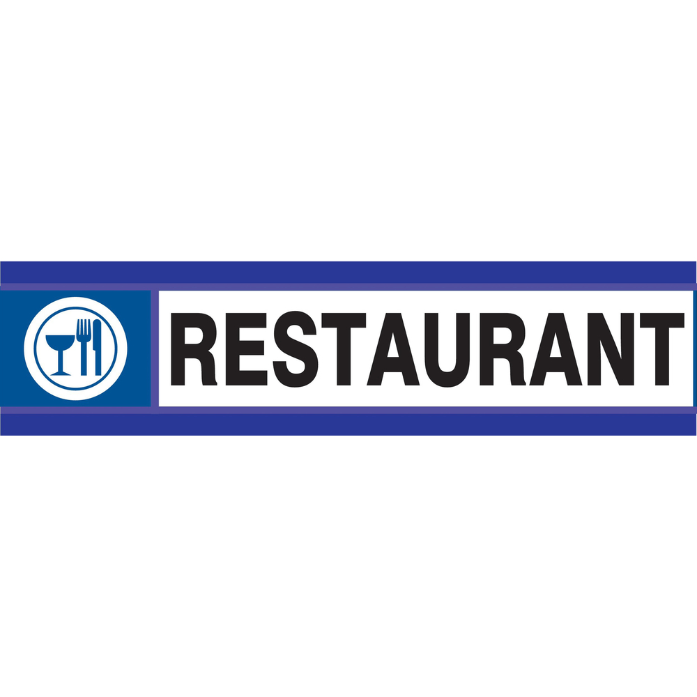 PANNEAU RESTAURANT D-SIGN 180X45MM TALIAPLAST - 630621