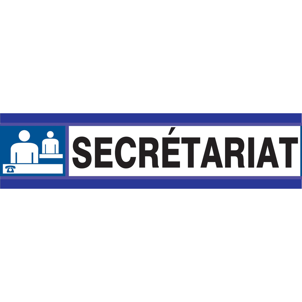 PANNEAU SECRETARIAT D-SIGN 180X45MM TALIAPLAST - 630624