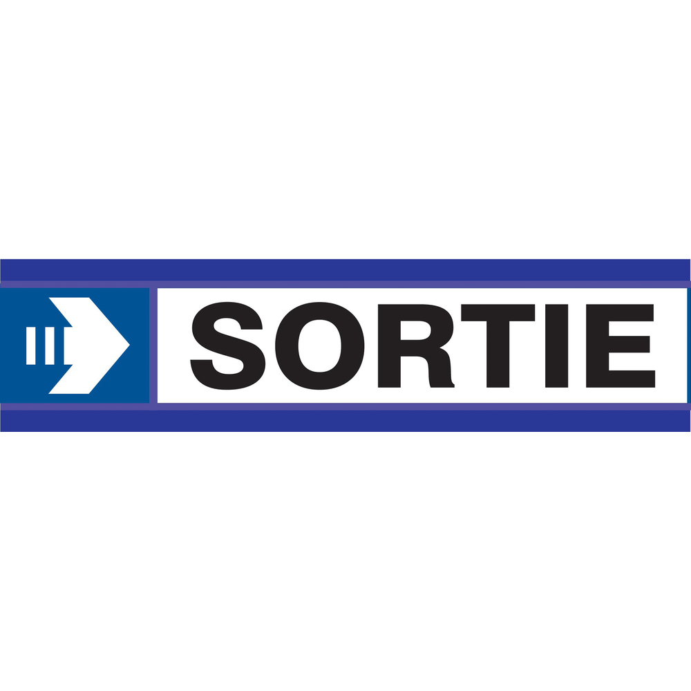 PANNEAU SORTIE FLECHE A DROITE D-SIGN 180X45MM TALIAPLAST - 630627