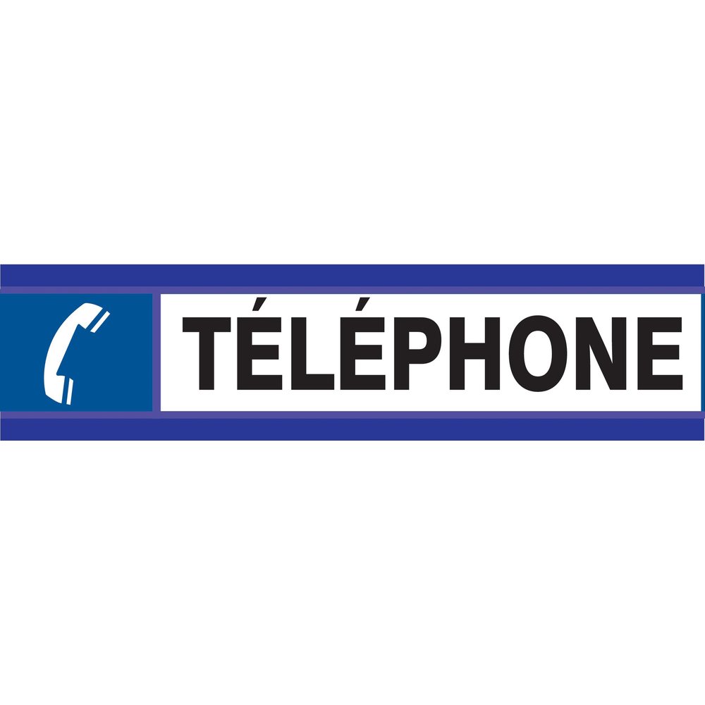 PANNEAU TELEPHONE D-SIGN 180X45MM TALIAPLAST - 630629