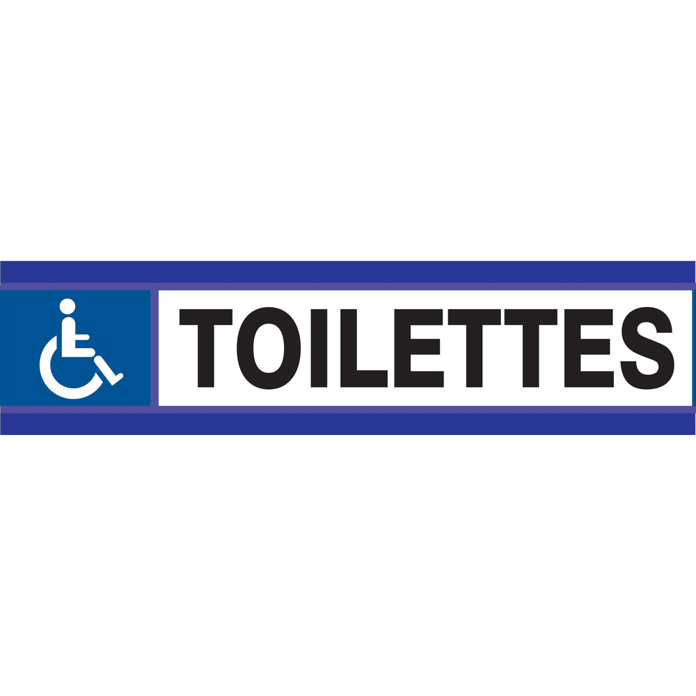 PANNEAU TOILETTES HANDICAPES D-SIGN 180X45MM TALIAPLAST - 630634