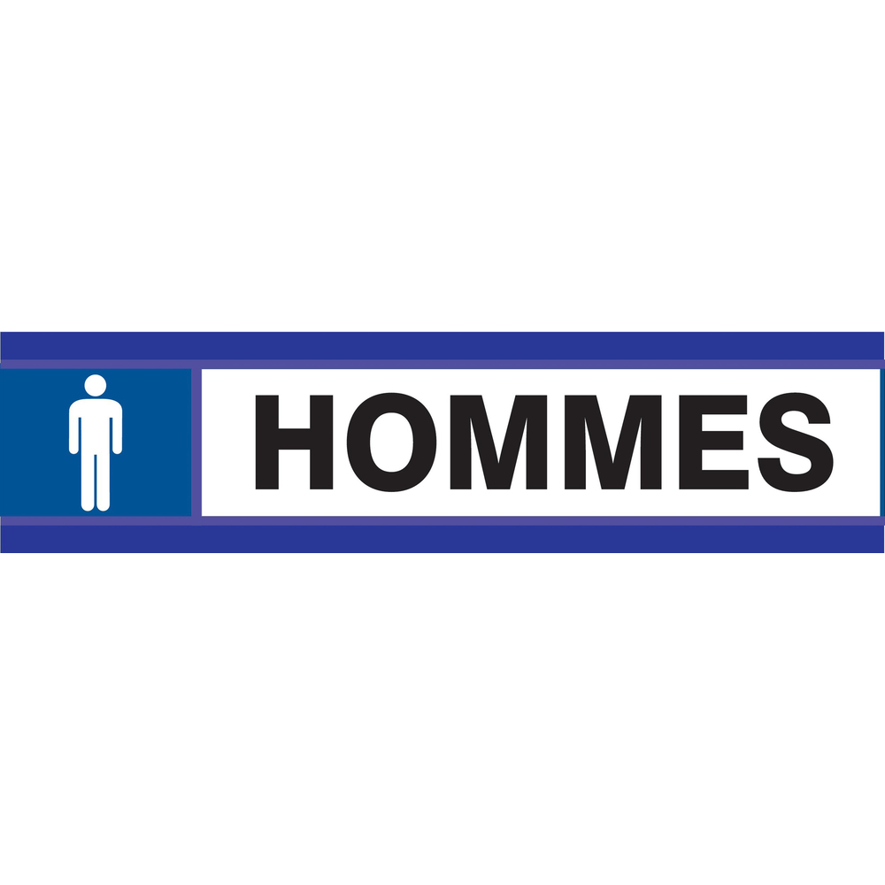 PANNEAU TOILETTES HOMMES D-SIGN 180X45MM TALIAPLAST - 630635