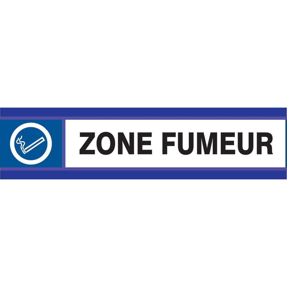 PANNEAU ZONE FUMEURS D-SIGN 180X45MM TALIAPLAST - 630636