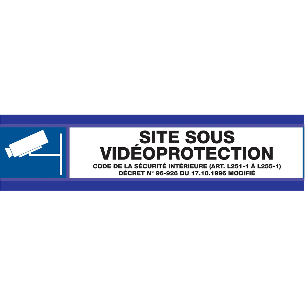 PANNEAU ESPACE SURVEILLE D-SIGN 180X45MM TALIAPLAST - 630637