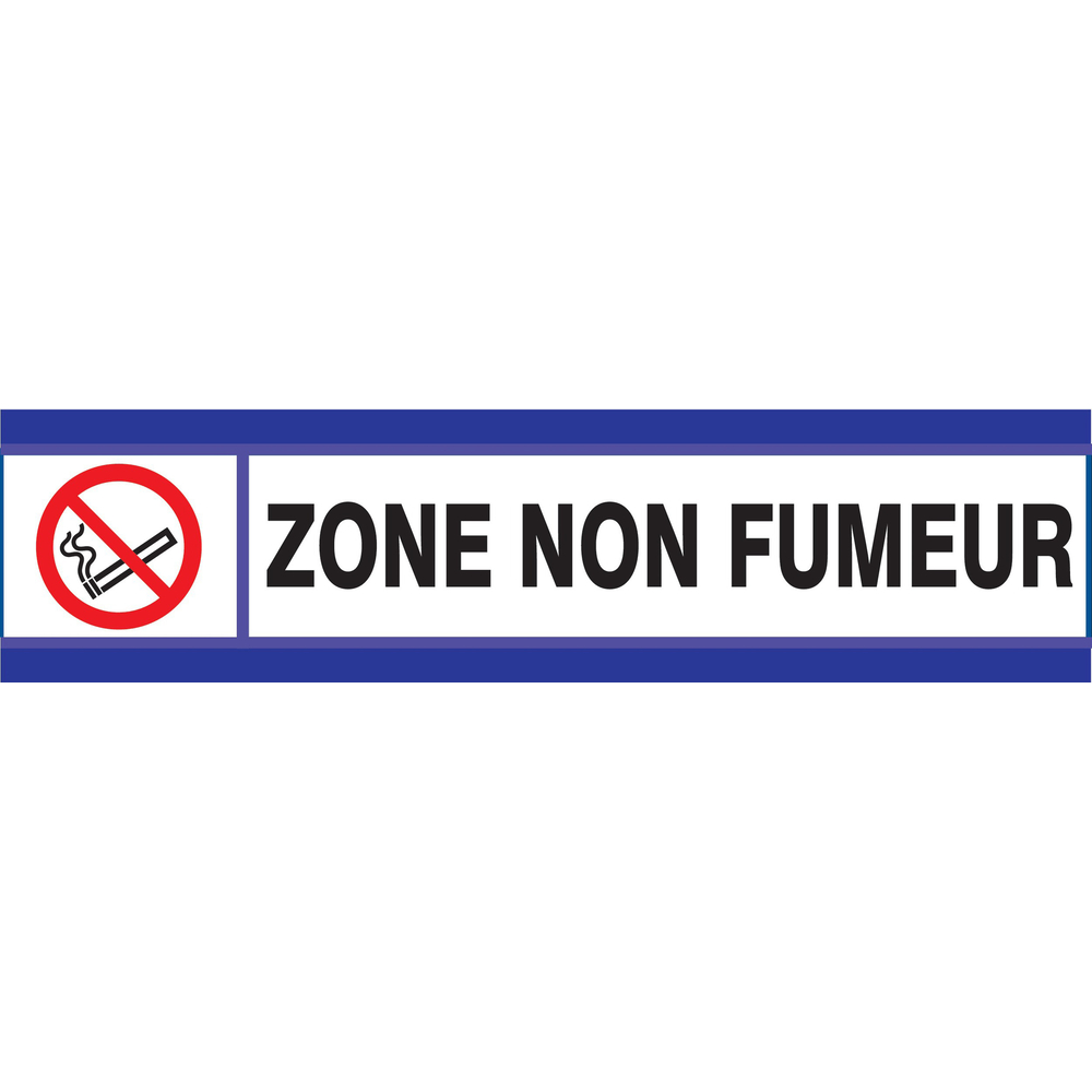 PANNEAU ZONE NON FUMEURS D-SIGN 180X45MM TALIAPLAST - 630639