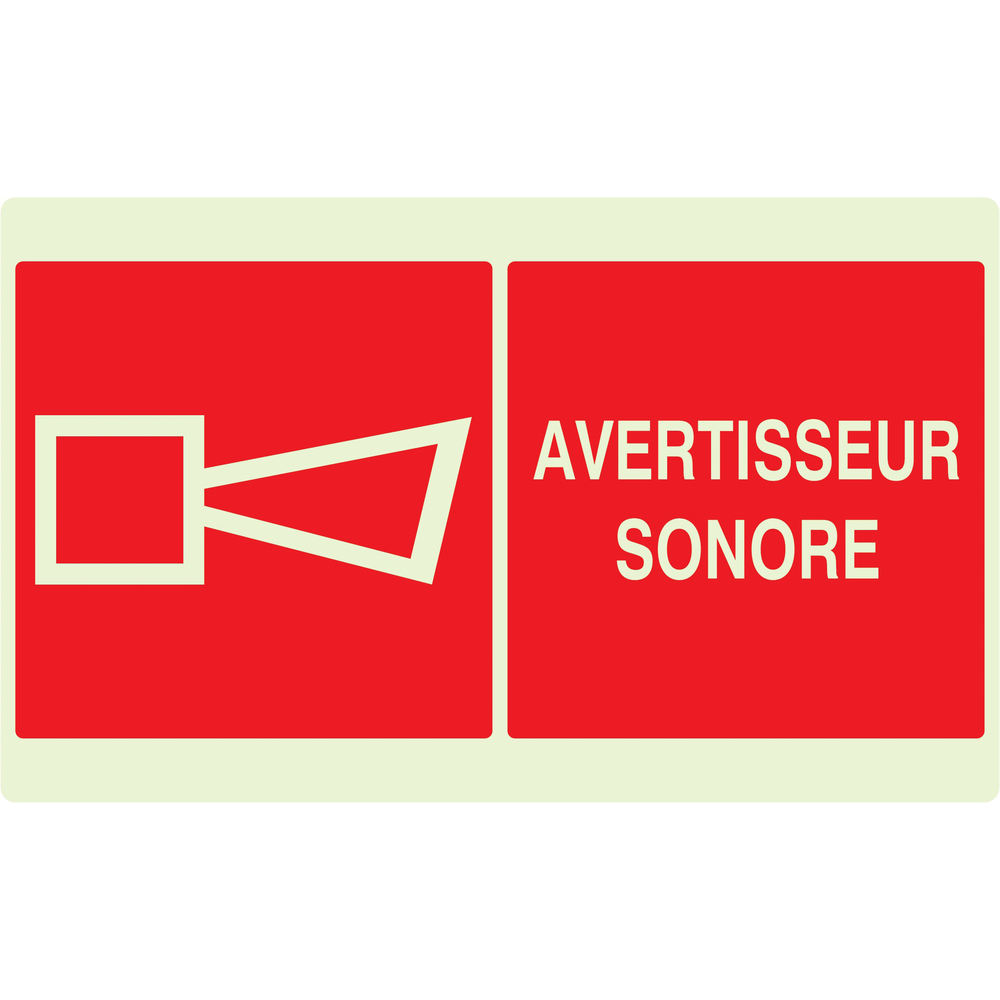 PANNEAU AVERTISSEUR SONORE LUMINESCENT 330X200MM TALIAPLAST - 631107