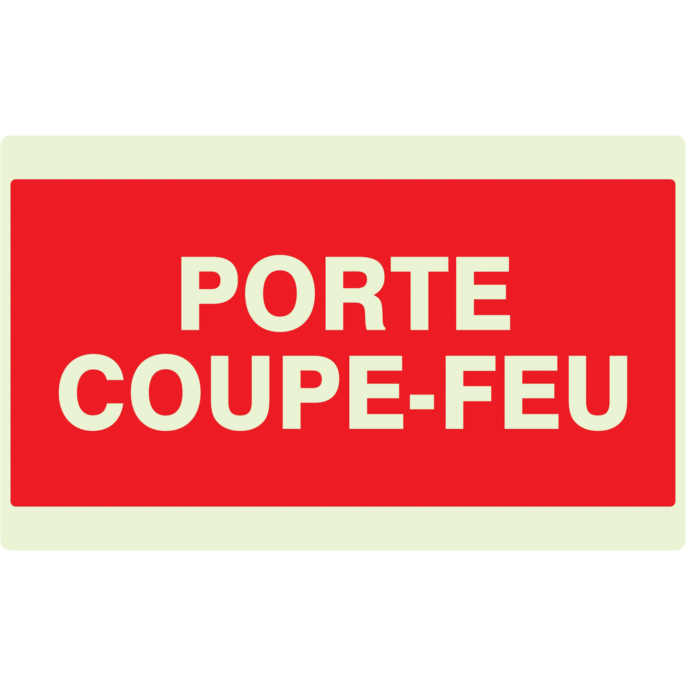 PANNEAU PORTE COUPE-FEU LUMINESCENT 330X200MM TALIAPLAST - 631121