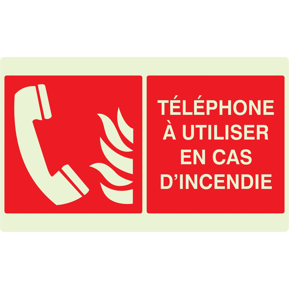 TELEPHONE A UTILISER EN CAS D'INCENDIE LUMIN. 330x200mm TALIAPLAST - 631126