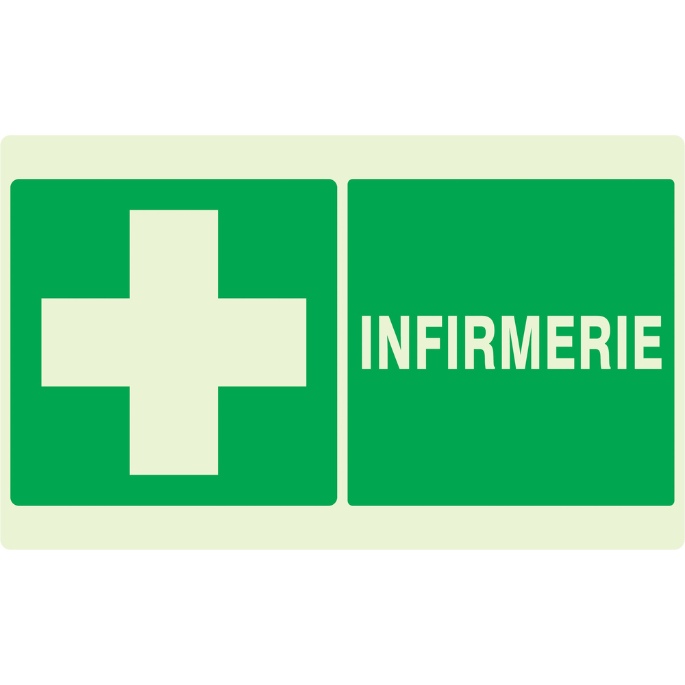 PANNEAU INFIRMERIE LUMINESCENT 330X200MM TALIAPLAST - 631403