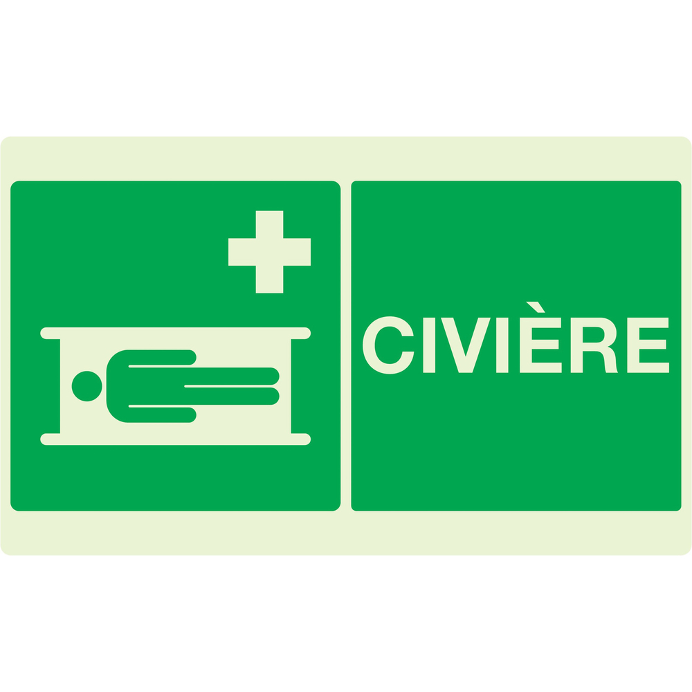 PANNEAU CIVIERE LUMINESCENT 330X200MM TALIAPLAST - 631407