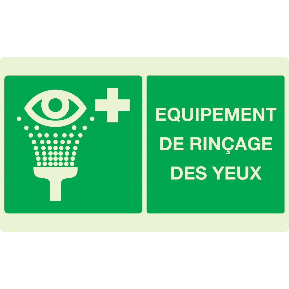 PANNEAU EQUIPEMENT DE RINCAGE DES YEUX LUMINESCENT 330X200MM TALIAPLAST - 631410