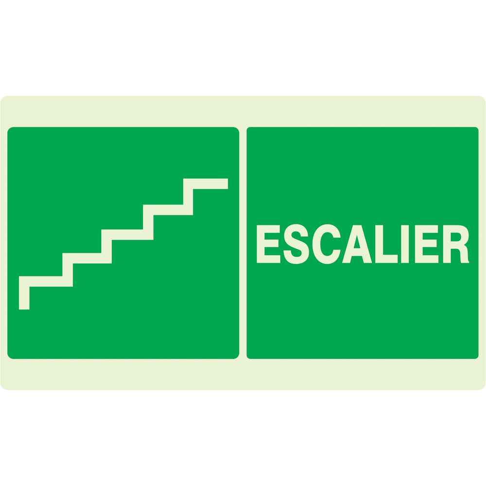 PANNEAU ESCALIER LUMINESCENT 330X200MM TALIAPLAST - 631422